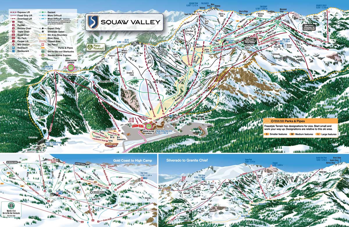 Squaw Valley Trail Map